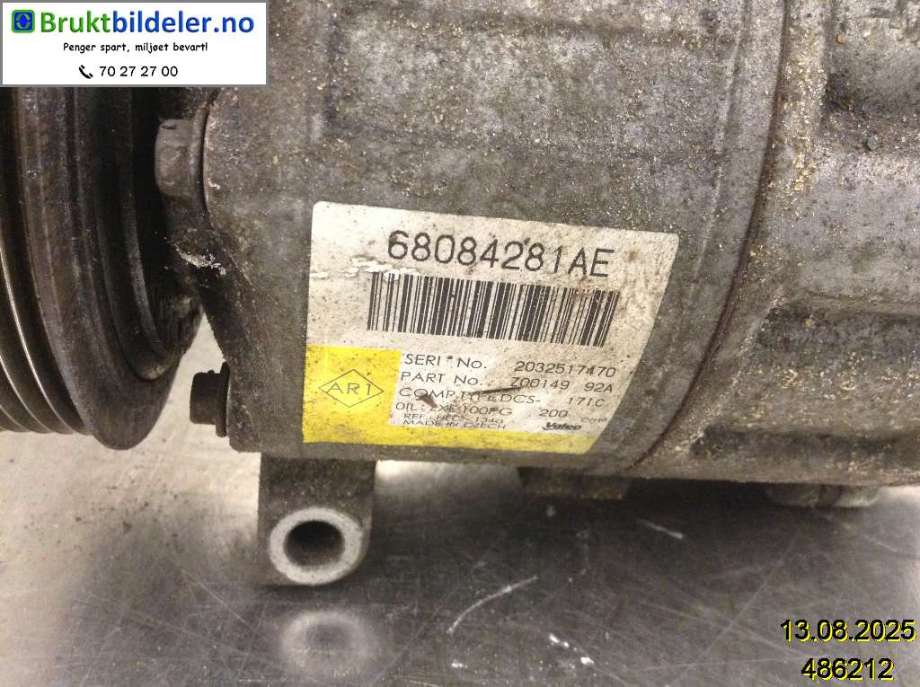 Aircondition kompressor til Fiat Freemont 2011-2015 (FIAT|68084281AE|2032517470|)