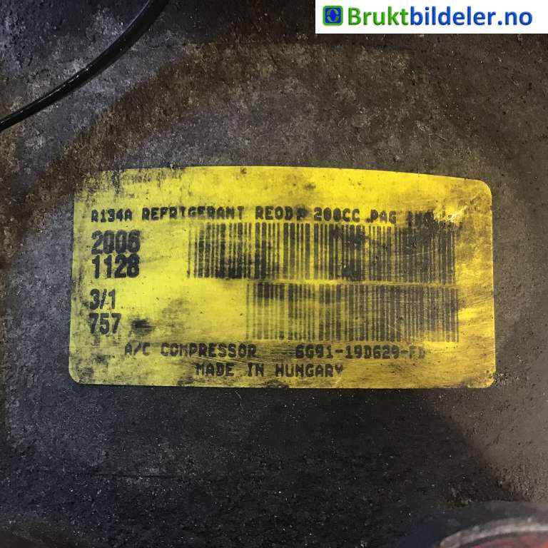 Aircondition kompressor til Land Rover Freelander 2007-2014 (Type II)  (LAND-ROVER|LR019310||6G9119D629FG)