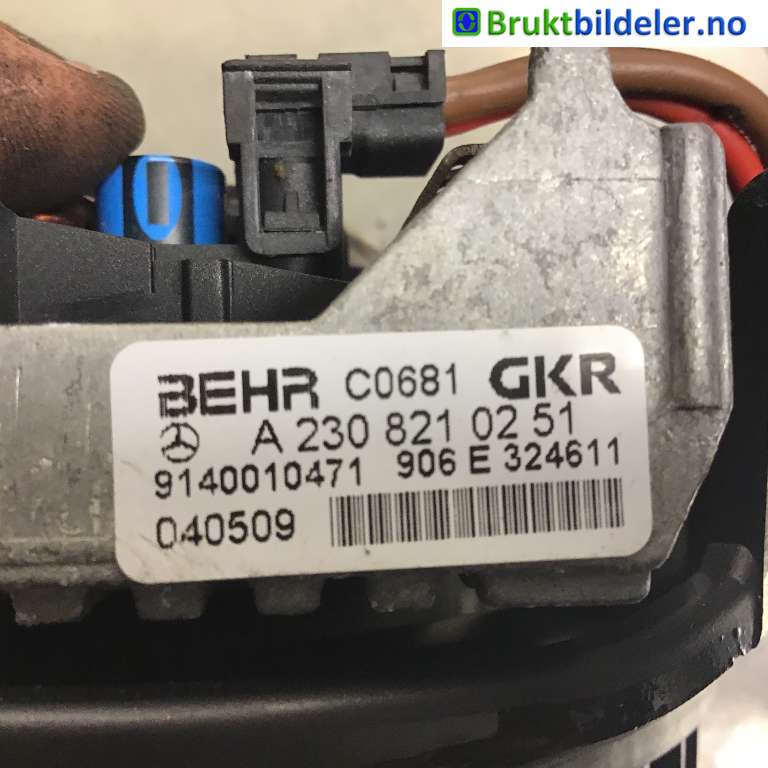 Varmeapparat motor til Mercedes E-Klasse 2002-2006 (Fase 1) (W211) (W211) (MERCEDES|A 211 830 04 08||A 230 821 02 51)
