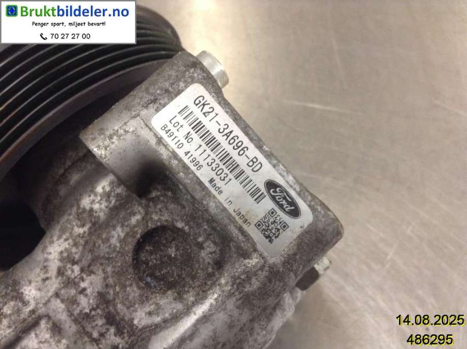 Servo pumpe mekanisk til Ford Transit 2014-->>  (FORD|GK21-3A696-BD|)