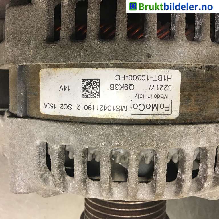 Dynamo til Ford Fiesta 2017-->> (Type VII)  (FORD|H1BT-10300-FC|MS1042119012|)
