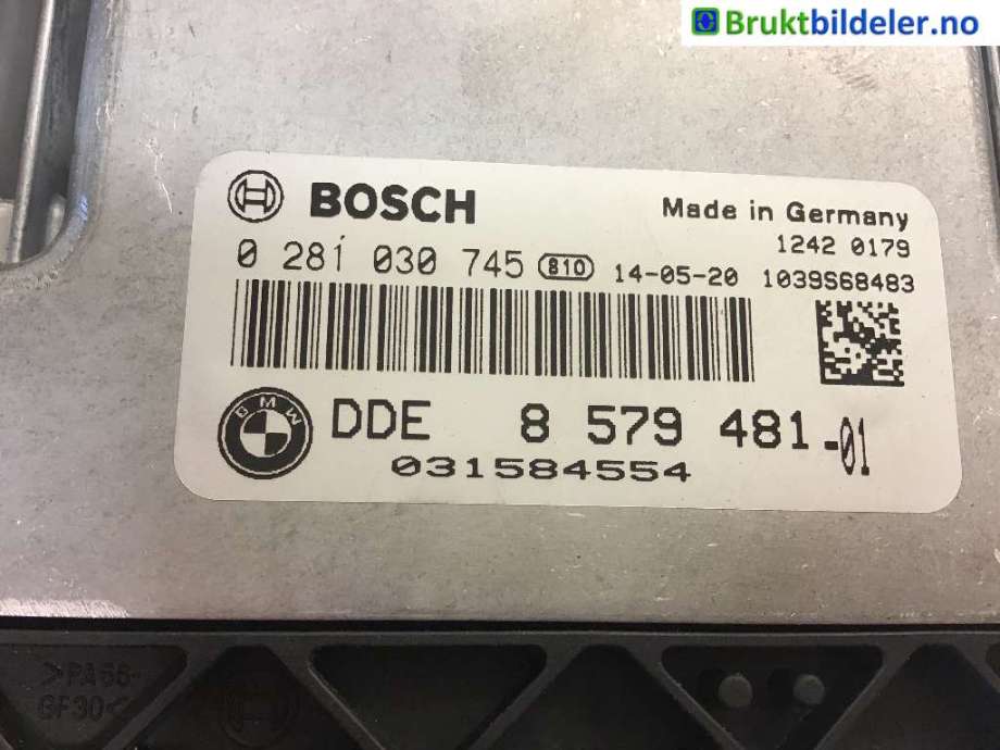Styreenhet motor til BMW 3-Serie, 2012-2018 (F30/F31/F34) (F30/F31/F34) (BMW|13 61 8 579 481)