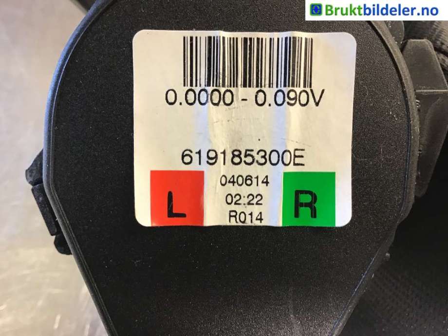 Sikkerhetsbelte bak høyre til BMW 3-Serie, 2012-2018 (F30/F31/F34) (F30/F31/F34) (BMW|72 11 7 259 389)