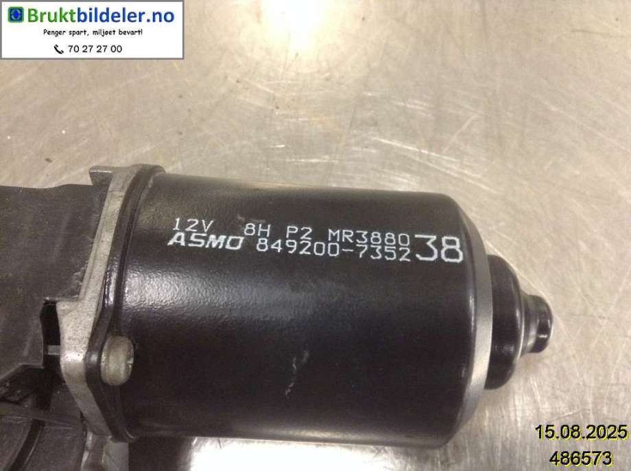 Viskermotor frontrute til Mitsubishi Pajero 2007-2016 (Type IV, Fase 1)  (MITSUBISHI|MR388038|849200-7352|)