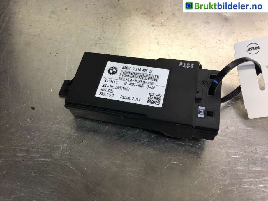 Styreenhet sete til BMW 3-Serie 2012-2018 (F30/F31/F34) (F30/F31/F34) (BMW|9216468|)