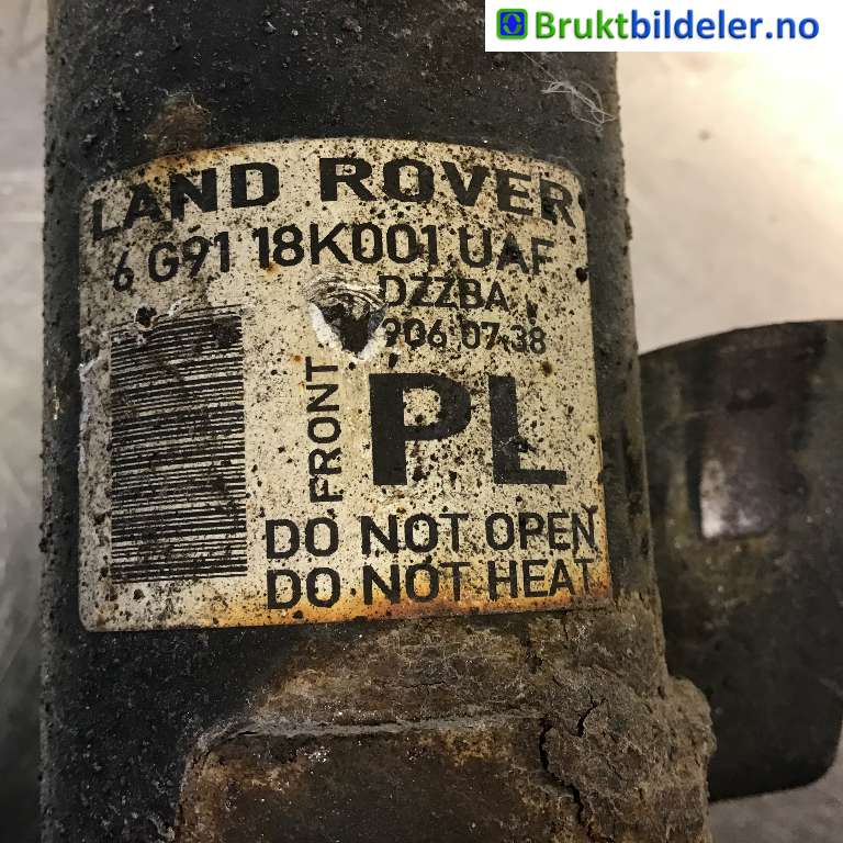 Fjærbein venstre foran til Land Rover Freelander 2007-2014 (Type II)  (LAND-ROVER|LR001141|906 07 38|6 G91 18K001 UAF)
