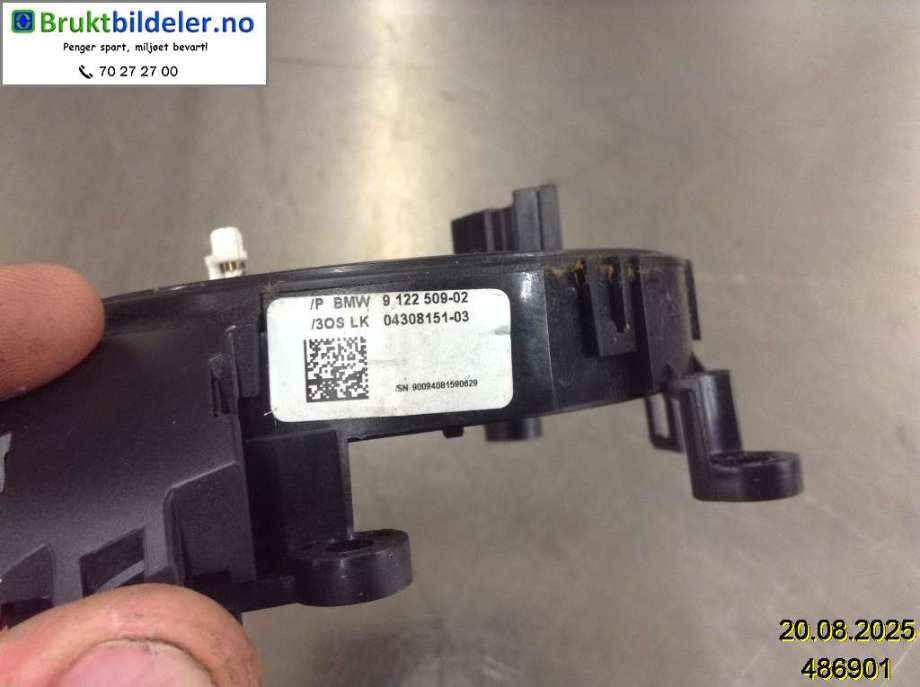 Airbag slepering til BMW X5 2007-2013 (E70) (E70) (BMW|9 122 509-02|04308151-03|)