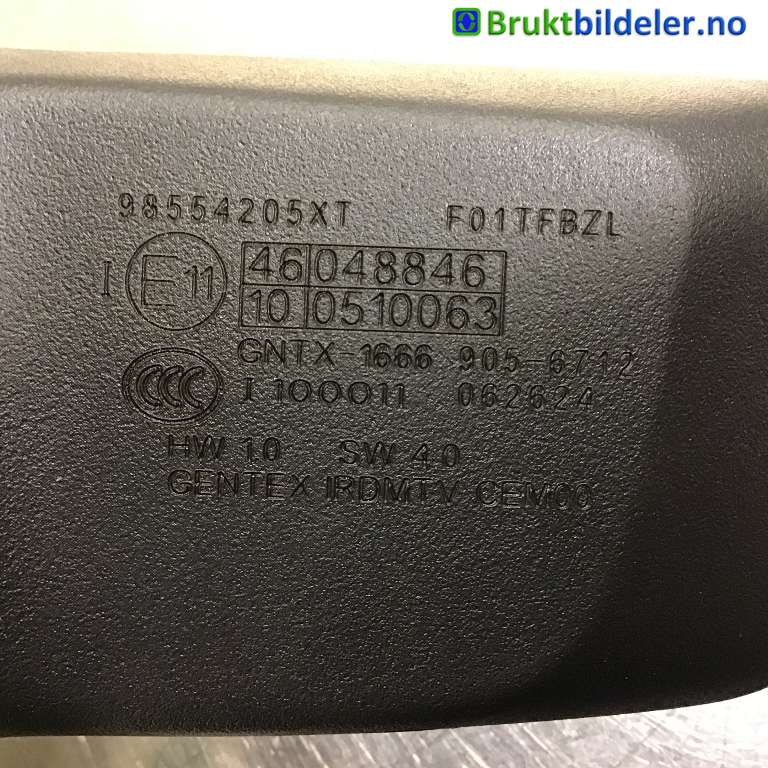 Speil innvendig til Toyota Proace City 2020-->>  (TOYOTA|98554205XT|F01TFBZL)