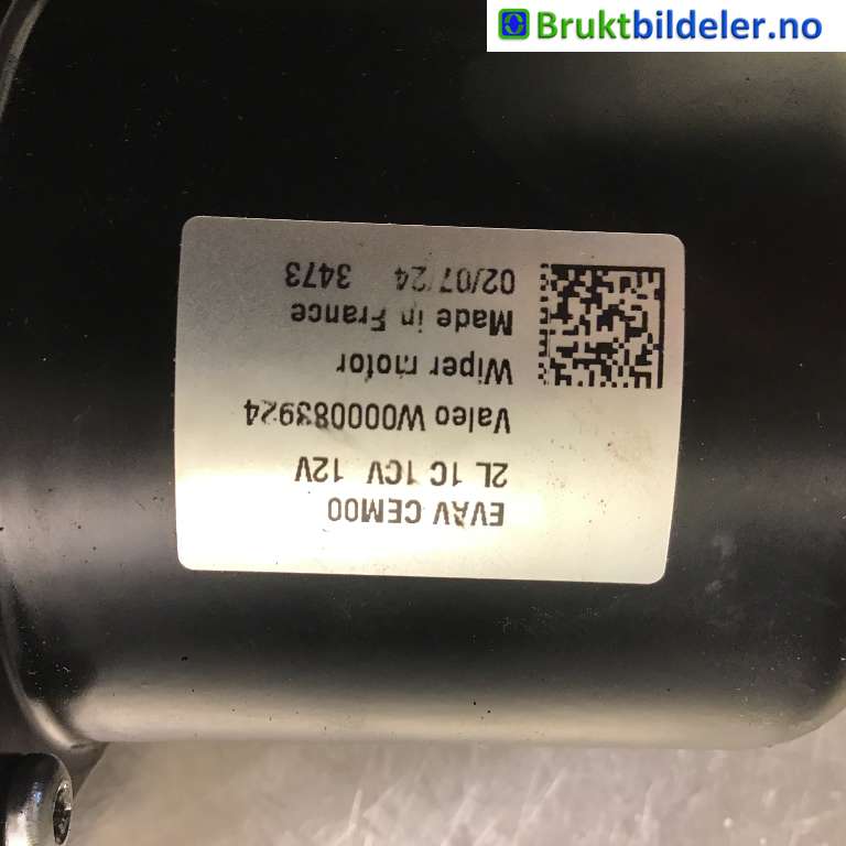 Viskermotor frontrute til Toyota Proace City 2020-->>  (TOYOTA|9816558880|1692W000074963)