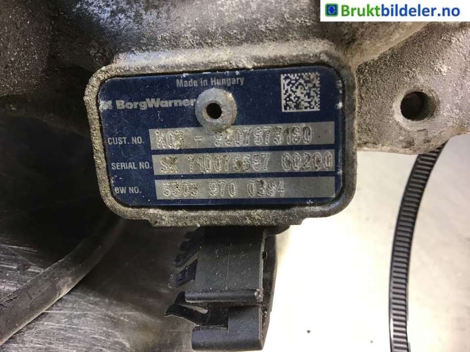 Turbo til Citroën Jumpy 2016-->> (Type III)  (CITROEN|16 112 846 80||98 078 731 80)