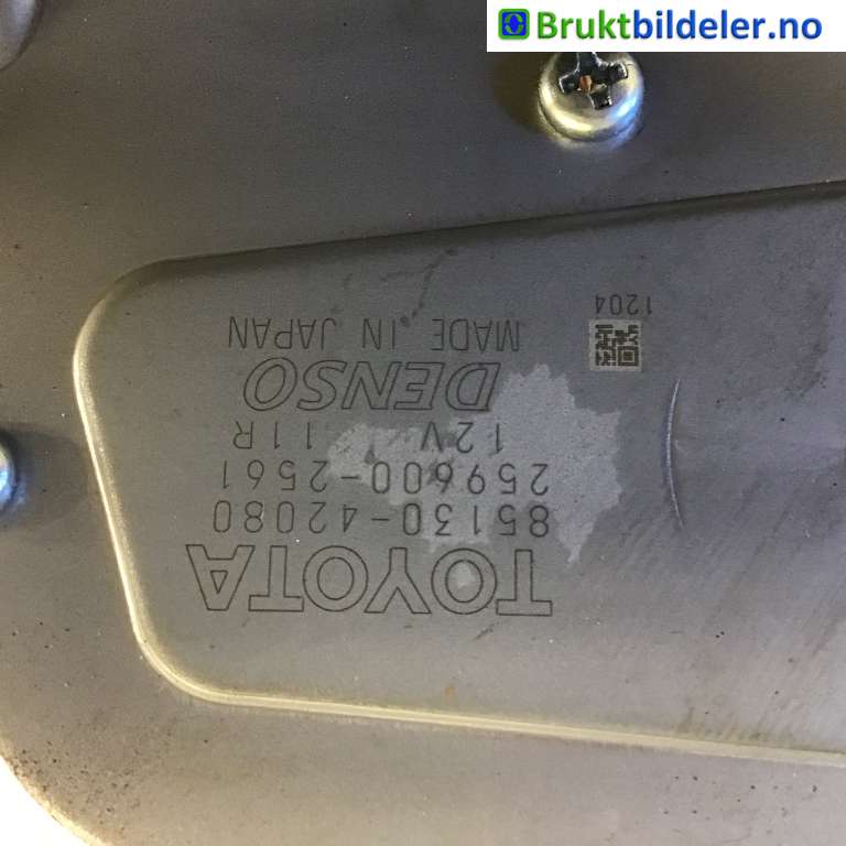 Viskermotor bakrute til Toyota RAV4 2013-2015 (Type IV, Fase 1)  (TOYOTA|85130-42080|259600-2561|)