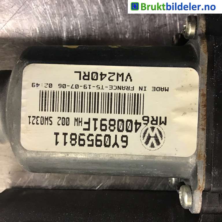 Ruteheis venstre bak til VW Polo 2005-2009 (Type IV, Fase 2)  (VOLKSWAGEN|6Y0959811|400891F|VW240RL)