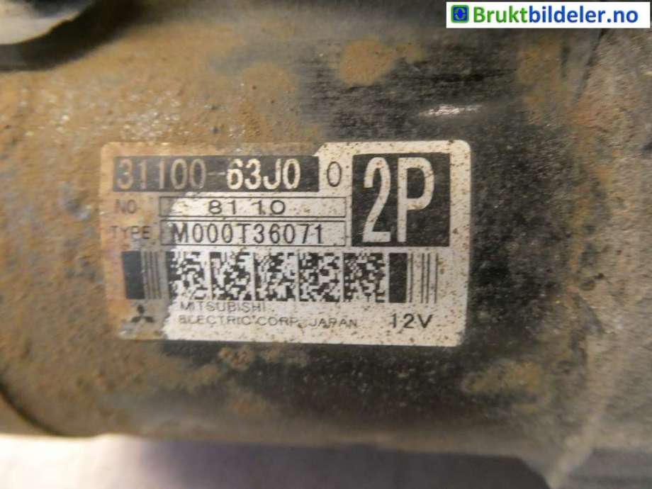 Starter til Suzuki Swift 2005-2010  (SUZUKI|31100-63J10|M000T36071|)