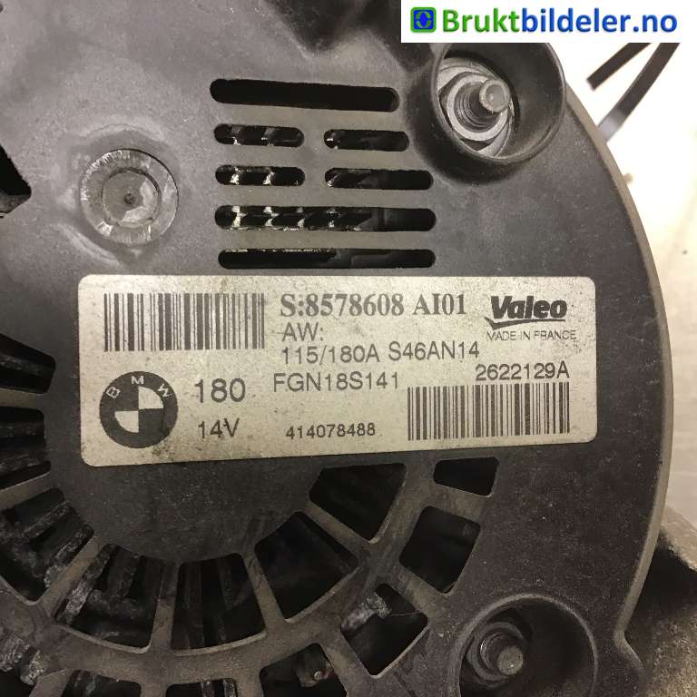 Dynamo til BMW 4-Serie 2013-2020 (F32/F33/F36) (F32/F33/F36) (BMW|12 31 8 578 608|2622129A|8 578 608)