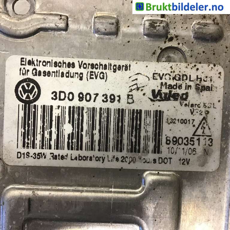 Styreenhet xenon/ballast til VW Passat 2005-2010 (B6) (B6) (VOLKSWAGEN|3D0 907 391 B|89035113|)