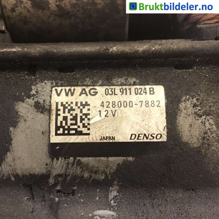 Starter diesel til Audi A4 2007-2014 (Type IV) (B8) (B8) (AUDI|03L 911 024 B|428000-7882|)
