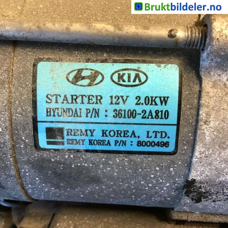 Starter diesel til Hyundai i40 2012-2017  (HYUNDAI|361002A810|8000496|)