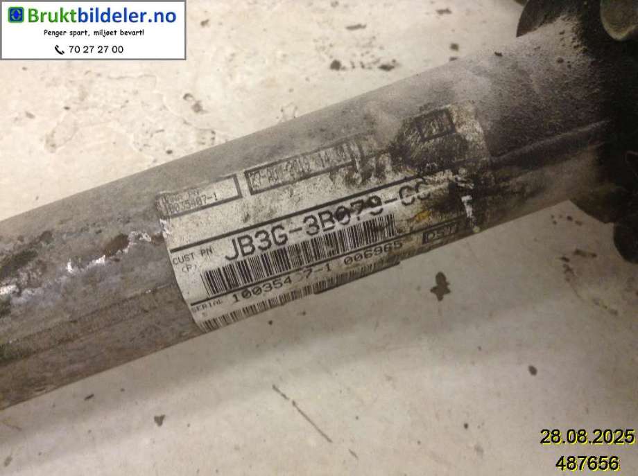 Kardang til Ford Ranger / Ranger Raptor 2015-2022  (FORD|JB3G--3B079-GC|)