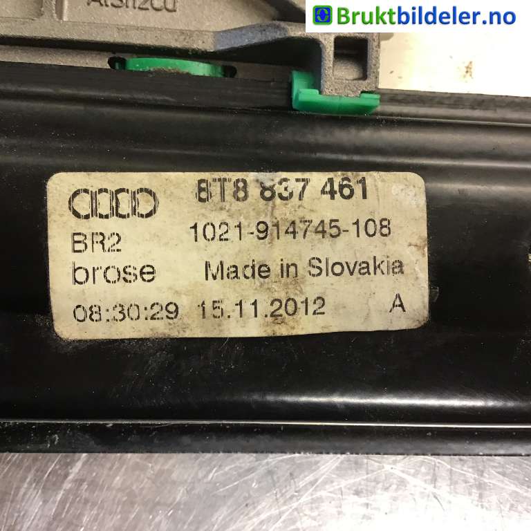 Ruteheis til Audi A5 2007-2016 (Type I)  (AUDIA5 SPORTBACK|8T8 837 461|)