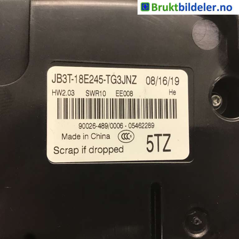 Varmeapparat betjening til Ford Ranger / Ranger Raptor 2015-2022 (FORD|JB3T-18E245-TG|90026-489/0006|)