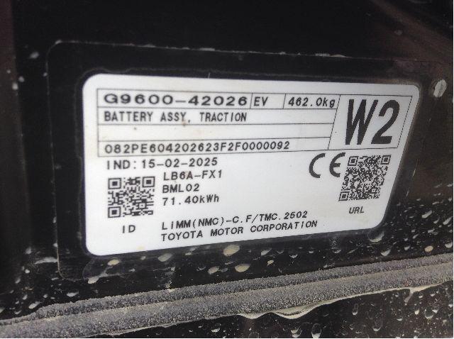 Batteripakke elbil til Toyota bZ4X 2022-->>  (TOYOTA|G9600-42026|)