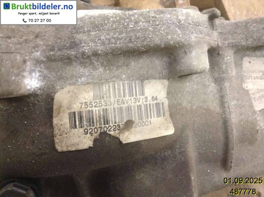 Kardang til BMW X5 2007-2013 (E70) (E70) (BMW|7 552 533|EAV13V|)
