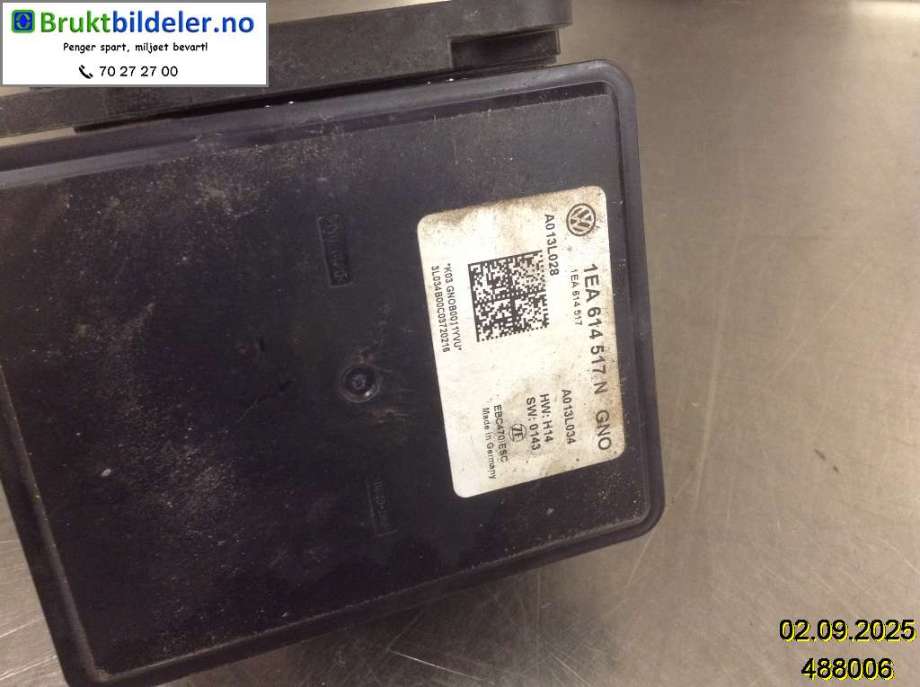 ABS sentral til VW ID.3 2020-->>  (VOLKSWAGEN|1EA 614 517 N|A013L028|)