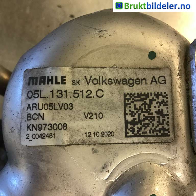EGR-kjøler til Škoda Superb 2015-->> (Type III)  (SKODA|05L 131 512 C|ARU05LV03|)