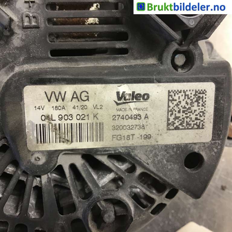 Dynamo til Škoda Superb 2015-->> (Type III)  (SKODA|04L 903 021 K|2740493A|)