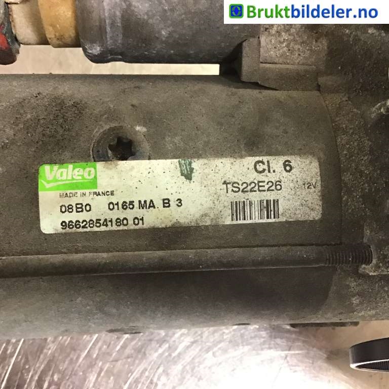 Starter diesel til Peugeot 3008 2009-2016 (Type I)  (PEUGEOT|9662854180|TS22E26|)