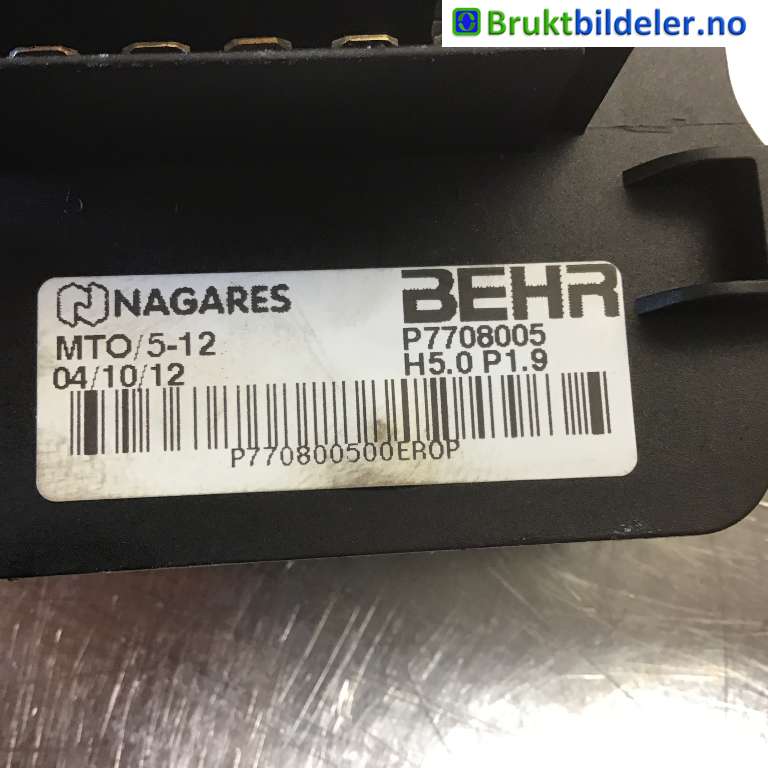 Varmeapparat motstand til Peugeot 3008 2009-2016 (Type I)  (PEUGEOT||P7708005)