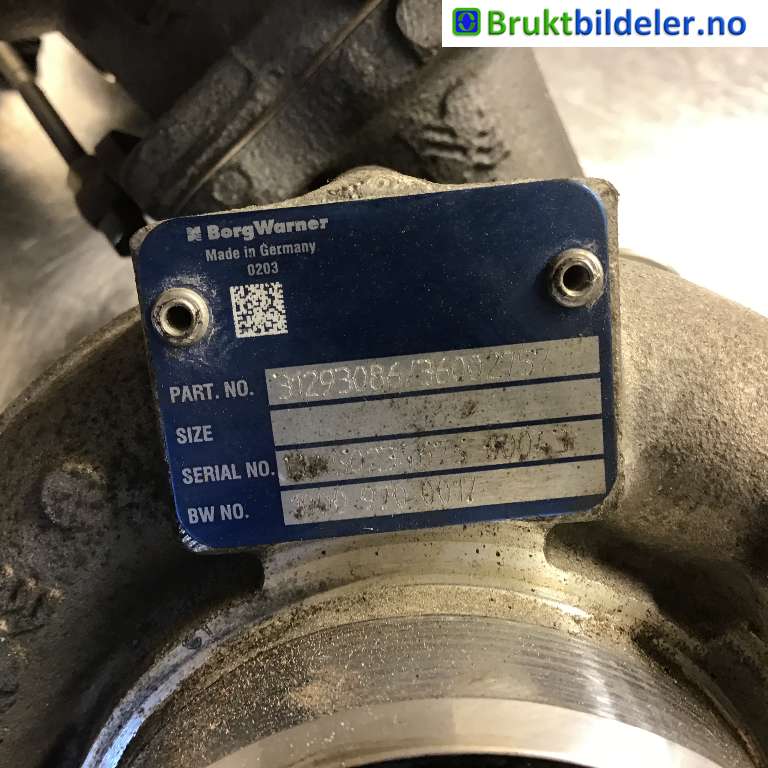 Turbo til Volvo XC60 2014-2017 (Type I, Fase 2)  (VOLVO|36010145|)