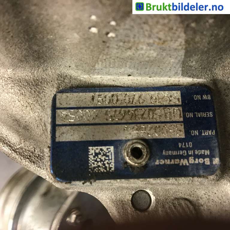 Turbo til Volvo XC60 2014-2017 (Type I, Fase 2)  (VOLVO|36010145|)