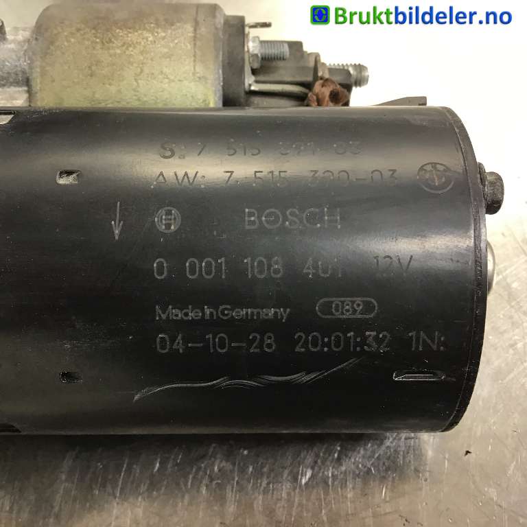 Starter til BMW 5-Serie 2003-2010 (E60/E61) (E60/E61) (BMW|12 41 2 354 693|0 001 108 401|7 515 391-03)