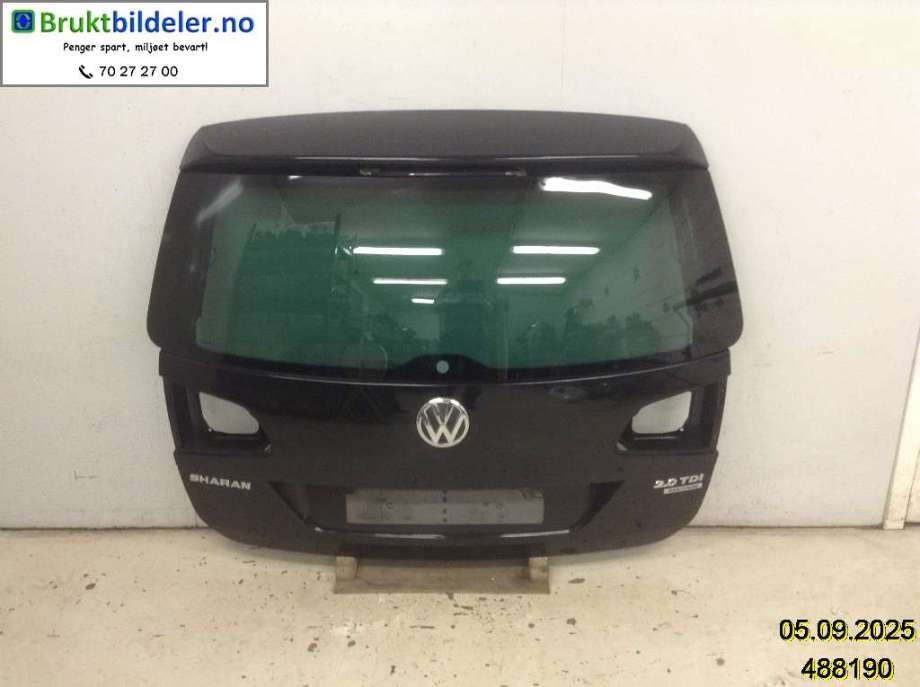 Bakluke til VW Sharan, 2010-->> (Type II)  (VOLKSWAGEN|7N0 827 025 H)