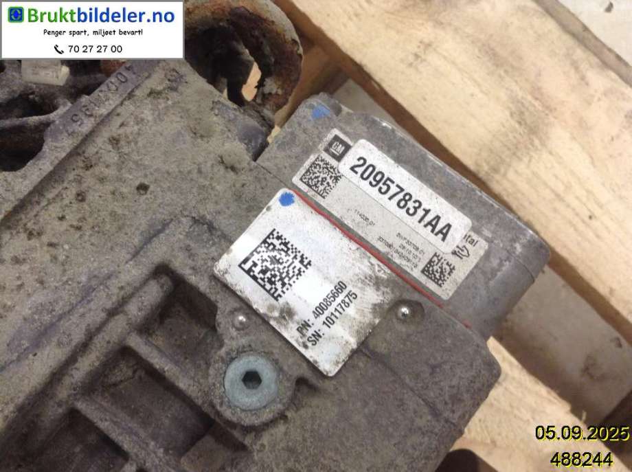 Kardang klokke bak til Opel Insignia A 2009-2014  (OPEL|20966177||20957831AA)