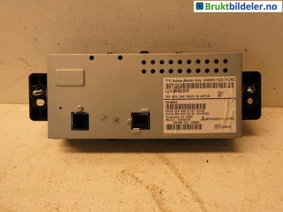 Instrument kjørecomputer til Mercedes GLK 2008-2015 (X204) (X204) (MERCEDES|A 204 820 26 97|)