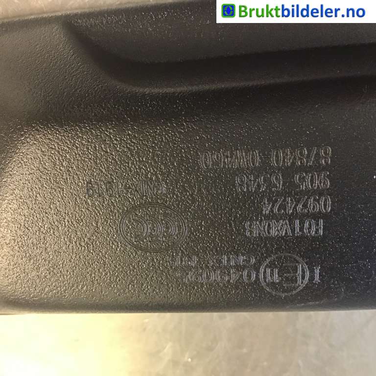 Speil innvendig til Toyota bZ4X 2022-->>  (TOYOTA|87840-0W460|092424|905-6348)