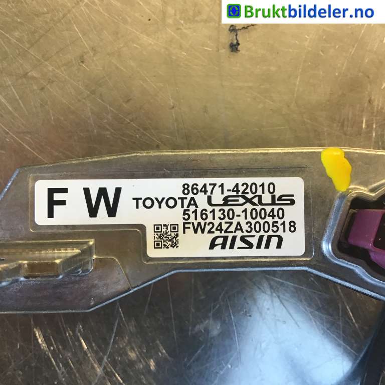 Styreenhet diverse til Toyota bZ4X 2022-->>  (TOYOTA|86471-42010|516130-10040|FW24ZA300518)