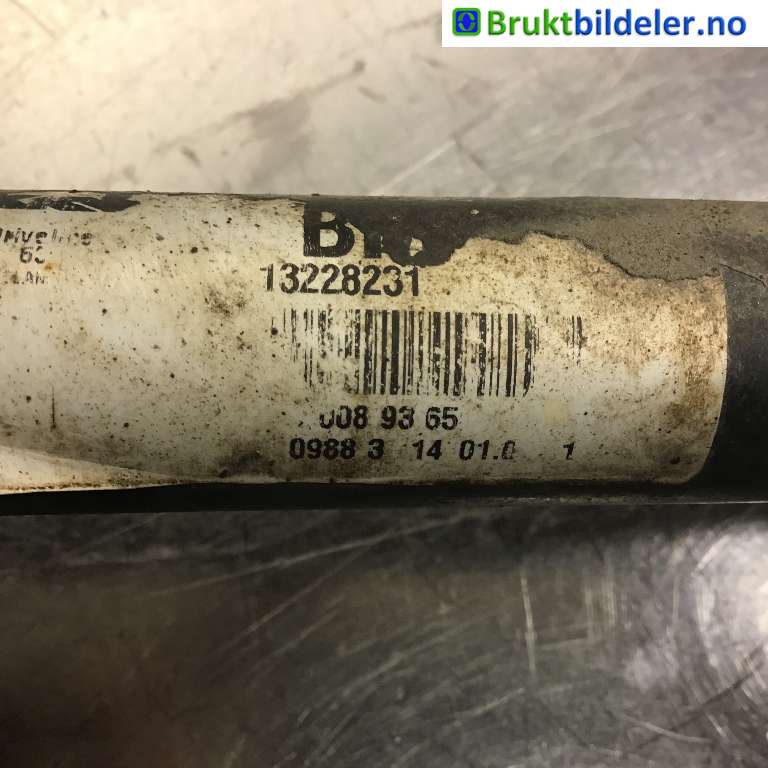 Drivaksel venstre bak til Opel Insignia A 2009-2014  (OPEL|22823296|13228231|)