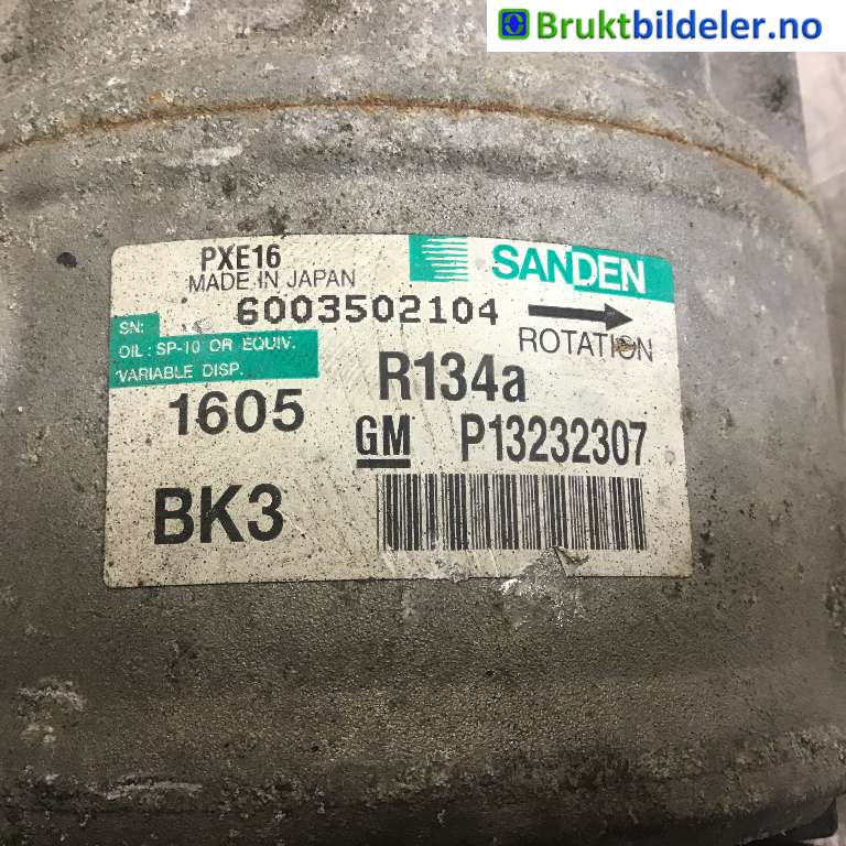 Aircondition kompressor til Opel Insignia A 2009-2014  (OPEL|13232307|6003502104|)