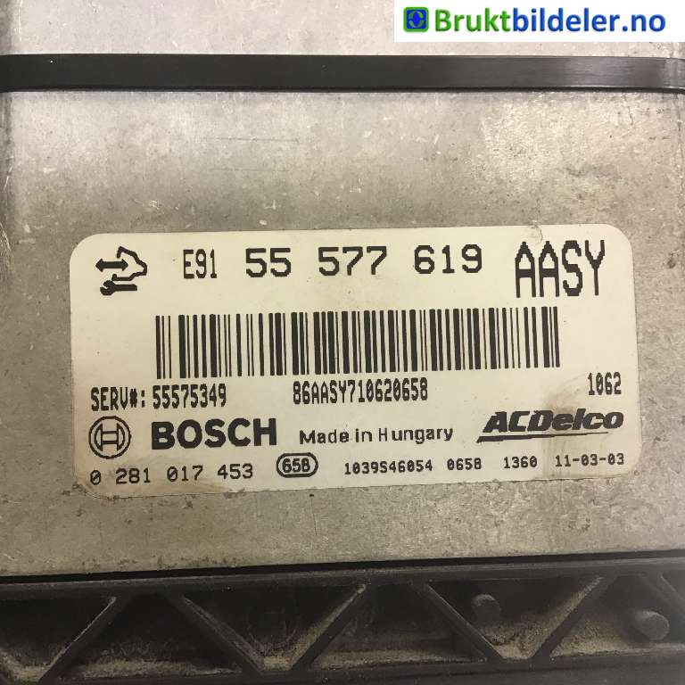Styreenhet motor til Opel Insignia A 2009-2014 (OPEL|55577619|0 281 017 453|)