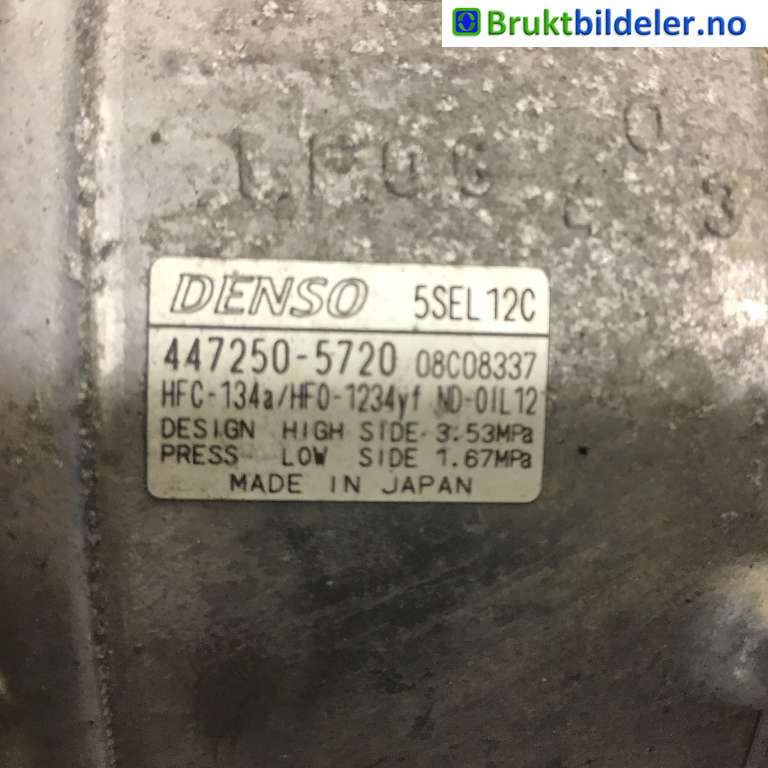 Aircondition kompressor til Peugeot 5008 2017-->> (Type II)  (PEUGEOT|98 301 039 80|GE447150-8620|9830104180)