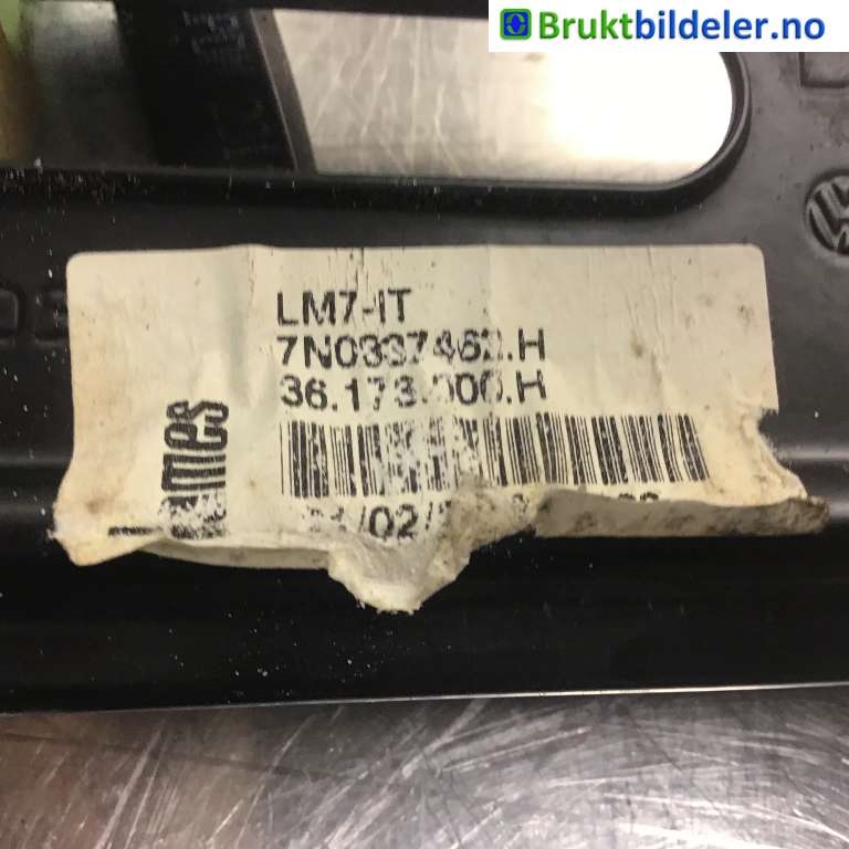Ruteheis til VW Sharan 2010-->> (Type II)  (VOLKSWAGEN|7N0 837 462 H|)