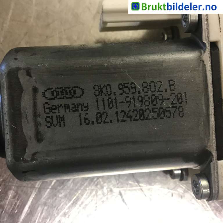 Ruteheis venstre foran til VW Sharan 2010-->> (Type II)  (VOLKSWAGEN|8K0 959 802 P|1101-919809-201|)