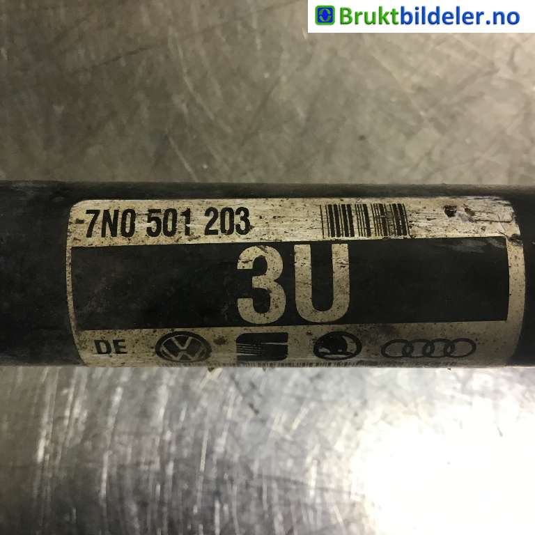 Drivaksel venstre bak til VW Sharan 2010-->> (Type II) (VOLKSWAGEN|7N0 501 203|)
