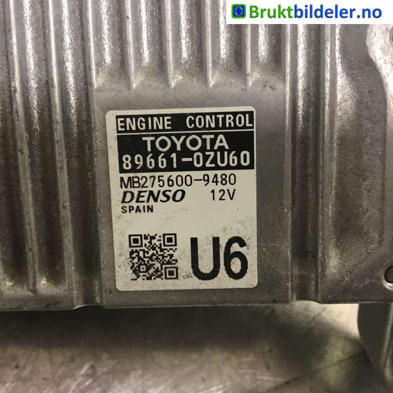 Styreenhet motor til Toyota Auris 2015-2019 (Type II, Fase 2)  (TOYOTA|89661-0ZU60|MB275600-9480|)