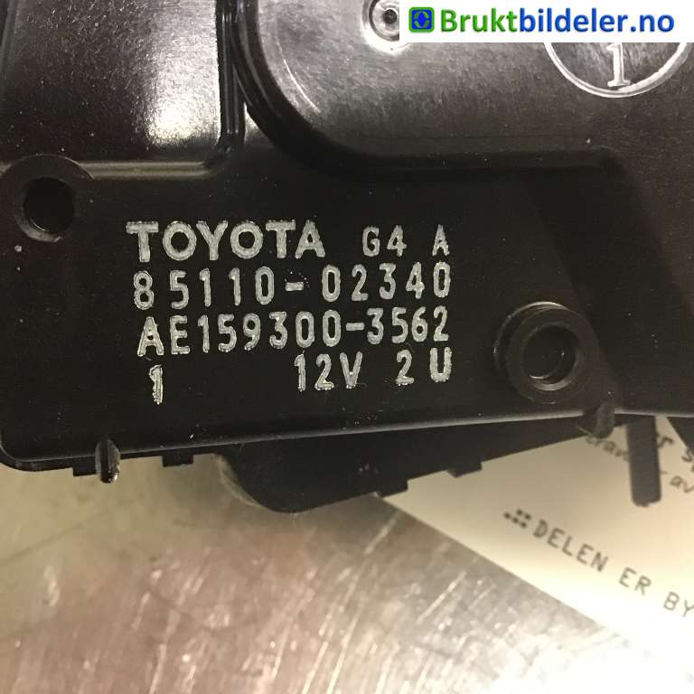 Viskermotor frontrute til Toyota Auris 2015-2019 (Type II, Fase 2)  (TOYOTA|85110-02340|AE159300-3562|)