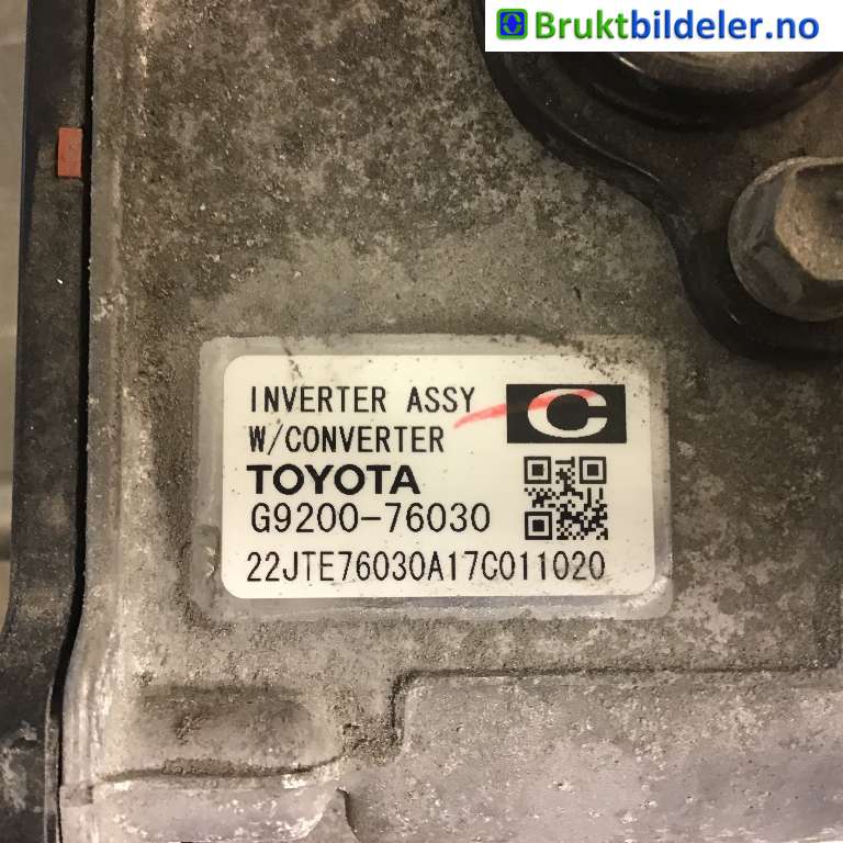 Inverter hybrid til Toyota Auris 2015-2019 (Type II, Fase 2)  (TOYOTA|G920079025|22JTE76030A17C011020|G9200-76030)