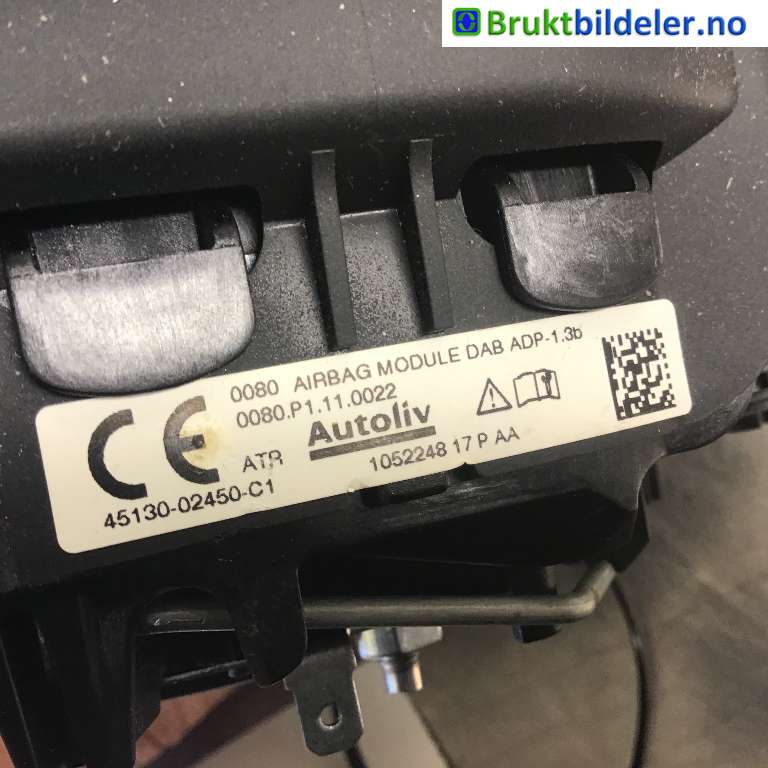 Airbag rattpute til Toyota Auris 2015-2019 (Type II, Fase 2)  (TOYOTA|4513002450C1|0080.P1.11.0022|)